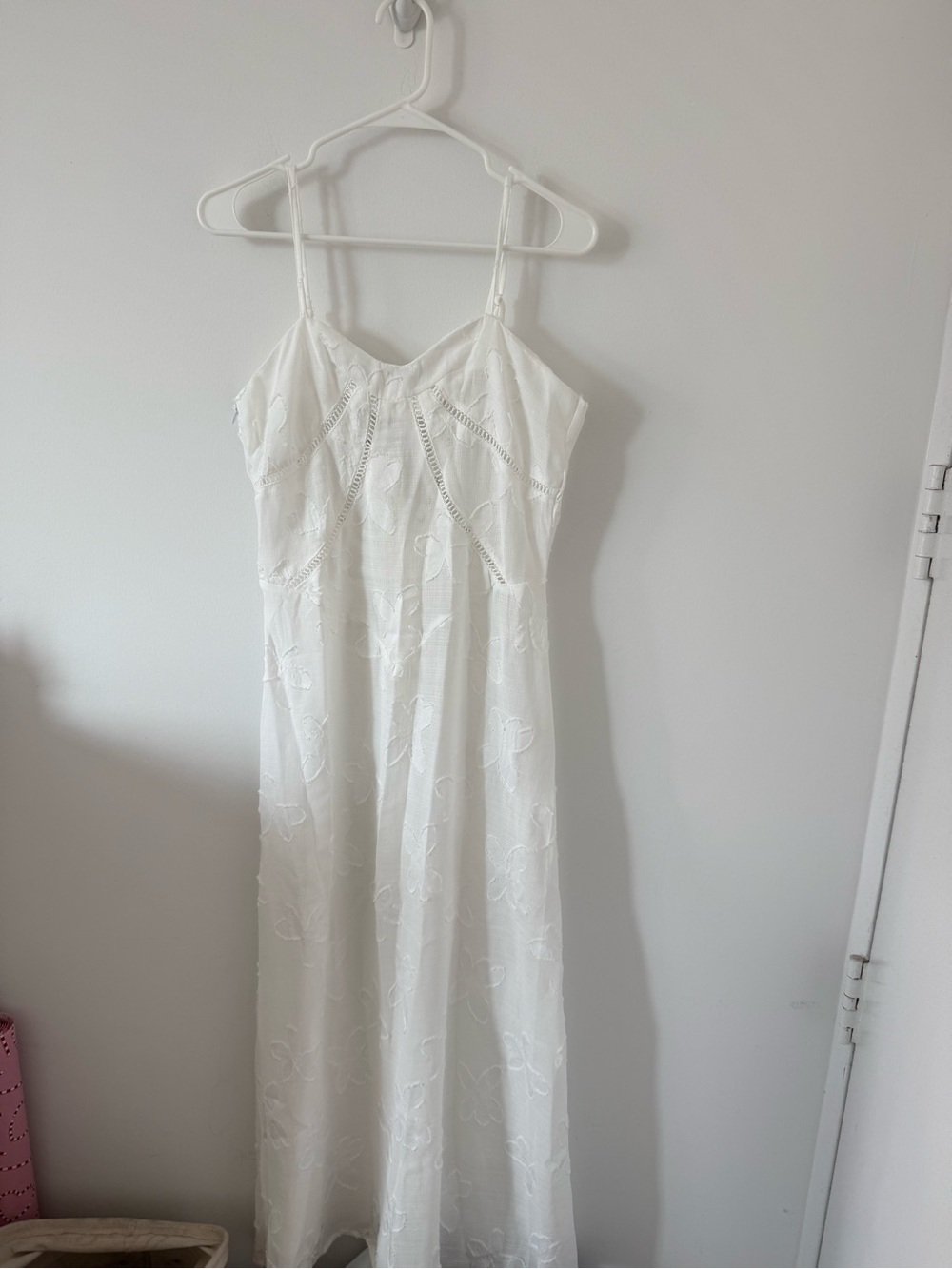 NWT Amazon White Floral Maxi Dress - Picture 2 of 7